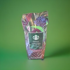 Starbucks Single Origin Sumatra Blend Whole Bean Coffee 1lb / 16oz / 453g Bag