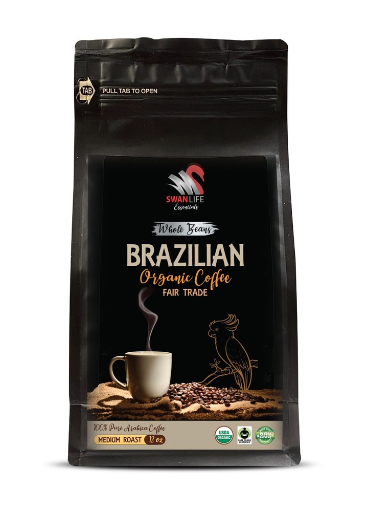 Certified organic coffee – BRAZILIAN WHOLE BEANS COFFEE ORGANIC – authentic 1Pac