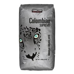 Kirkland Signature Colombian Supremo Coffee Whole Bean 3 Lbs EXP 08/2027