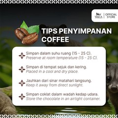 WoCA Kopi Luwak Robusta powder, Bean Coffee 100 gram