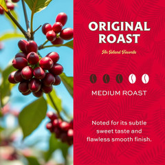 Classic Original Whole Bean Coffee, Medium Roast, a Taste of Aloha – 24 Ounce Ba