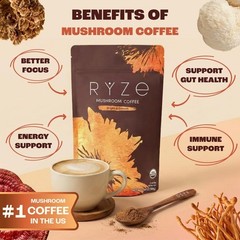Ryze Mushroom Coffee Brown