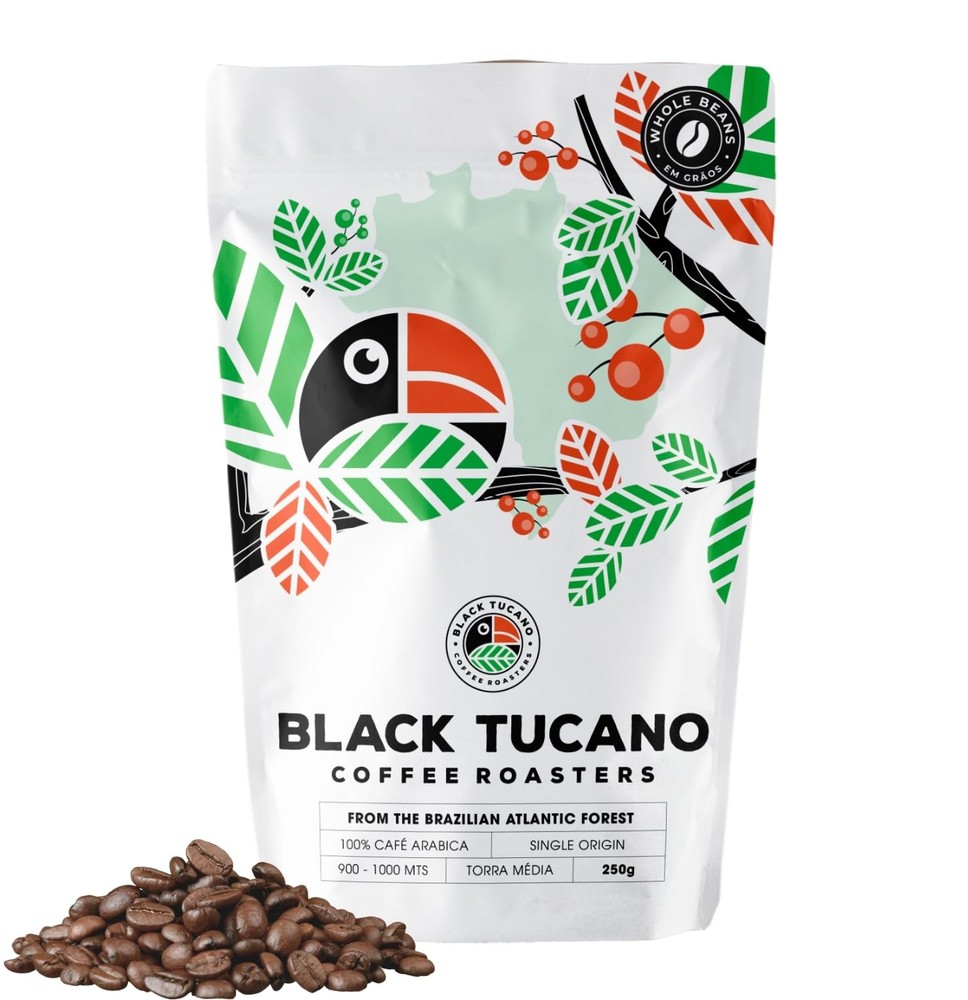8.8 Ounces 250 Gr Brazilian Whole Bean Medium Roast Coffee Single Origin