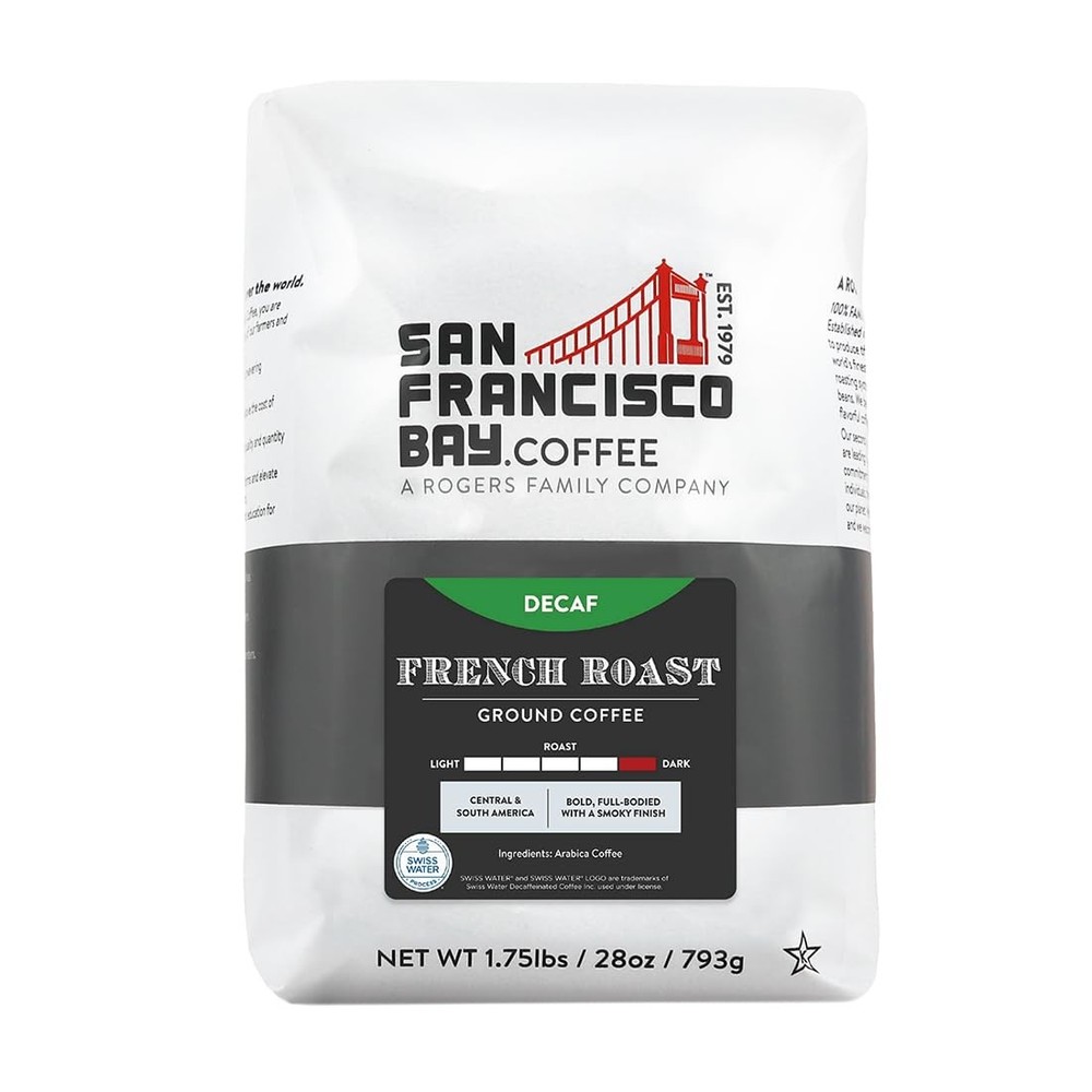 San Francisco Bay Coffee DECAF French Roast 28 Ounce (Pack of 1)