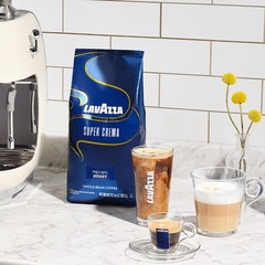 Lavazza Super Crema Whole Bean Coffee, Medium 35.2 Ounce (Pack of 1), Multi
