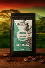 Kenya AA Light Roast Coffee 16oz – Ground/Whole Bean – Fast Shipping