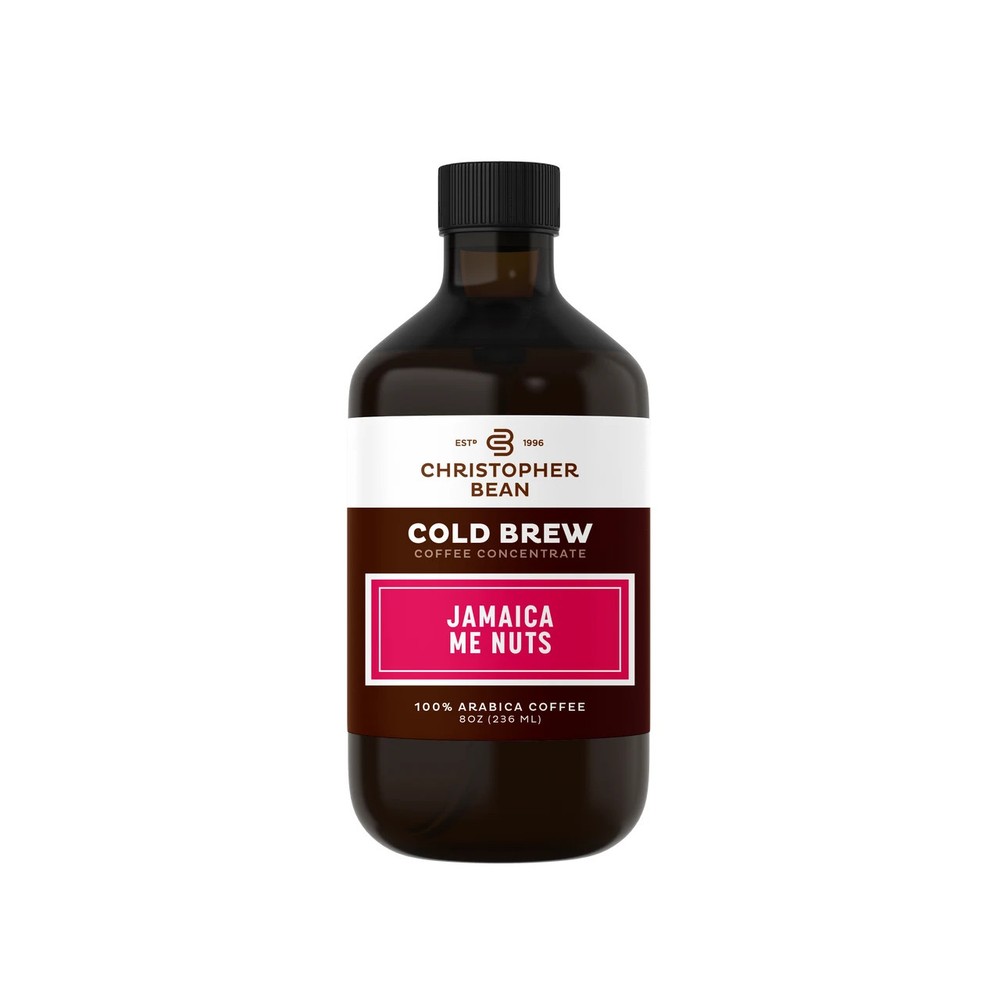 Christopher Bean Jamaica Me Nuts Cold Brew Coffee – Smooth Nutty Blend Bottle