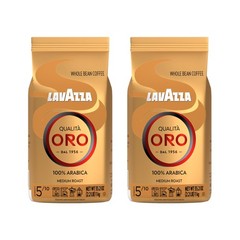 Lavazza Qualita Oro Italian Coffee Whole Beans 2lb 35.27 Ounce (Pack of 2)