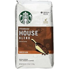 Starbucks House Blend Whole Bean Coffee, 40 Ounce
