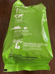 Mercado Whole Bean 100% Pure Coffee Barako From The Philippines 500 Gr /1.1 Lbs