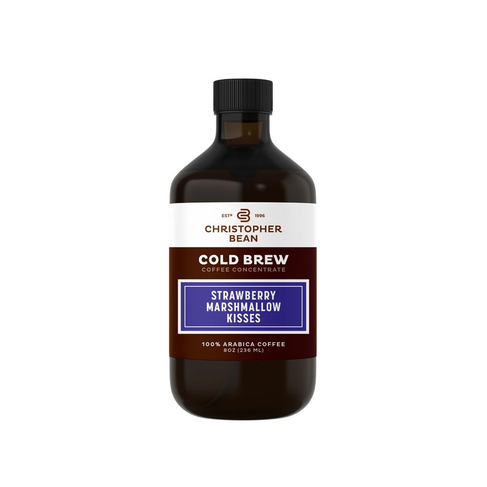 Christopher Bean Strawberry Marshmallow Kisses Cold Brew Coffee Bottle