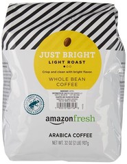 USA Roasted Just Bright Coffee 32oz Whole Bean Light Roast Arabica Smooth Finish