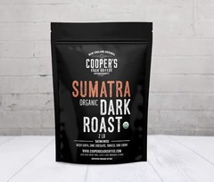 Organic Dark Roast Sumatra, Whole Bean Coffee / 2 LB Best By 11-03-26
