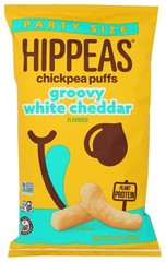 Hippeas Chickpea Puffs White Cheddar Flavor 8 Ounce Oz 6 Pack