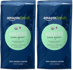 Organic Fair Trade Peru Whole Bean Coffee Medium Roast 12 Oz