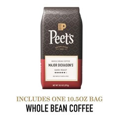 Rich and Complex Dark Roast Coffee – Peet’s Major Dickason’s Blend 10.5 Oz