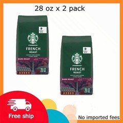Starbucks French Roast, Whole Coffee Beans, Dark Roast Hot or Iced Coffee