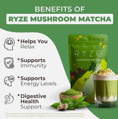 2 Pack Organic Mushroom Matcha COFFEE – 30 Servings Sealed Free Shipping !