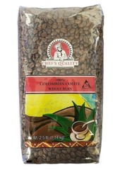 Chef’s Quality Colombian Whole bean coffee, 2.5 Pound Bag