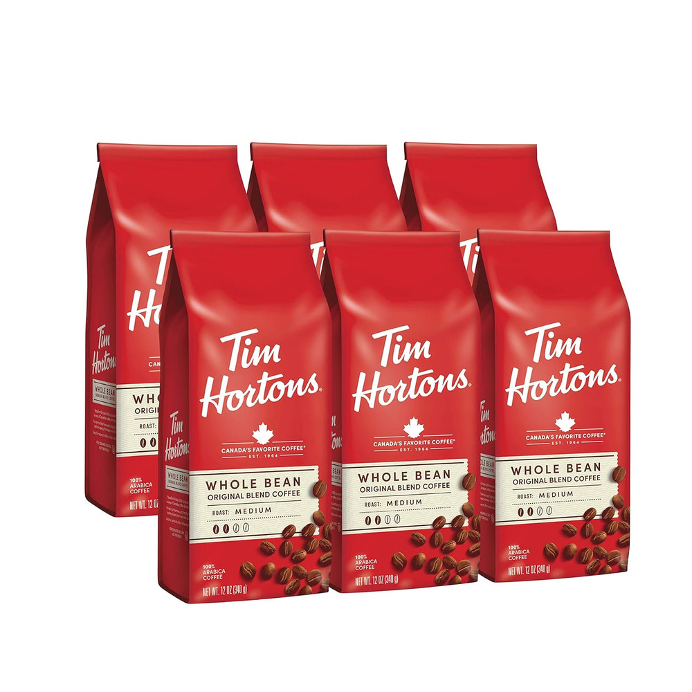Whole Bean Original, Medium Roast Coffee, Made with 100% Arabica Beans, 12 Ounce