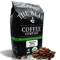 Mocha Java Medium Roast Whole Bean Coffee – 5lb Bag by The Bean Organic