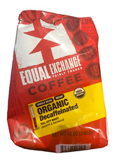 Equal Exchange Organic Whole Bean Coffee, Decaf, 12-Ounce Bag (Pack of 2)