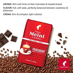 Julius Meinl – Präsident: Classic Viennese Coffee Beans 500g / 17.6oz