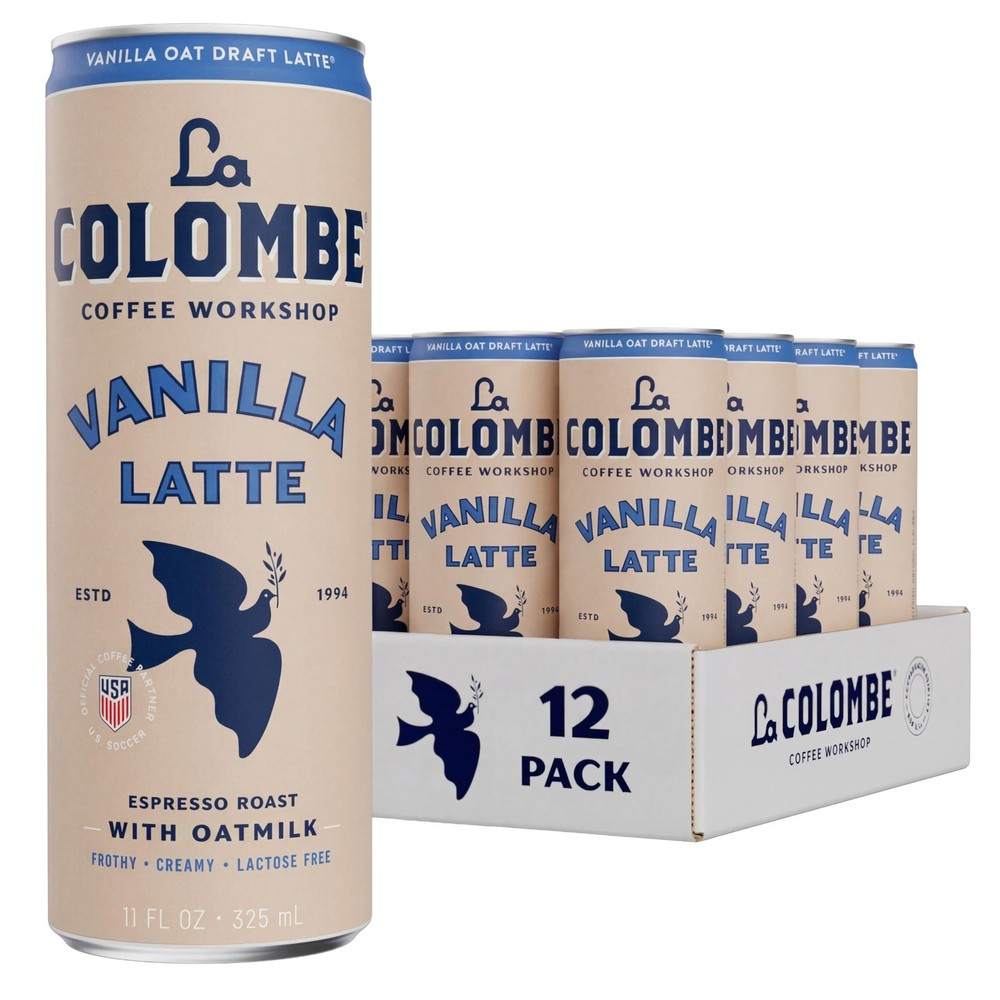 La Colombe Coffee, Oatmilk Vanilla Latte, 11 fl 11 Fl Oz (Pack of 12), coffee