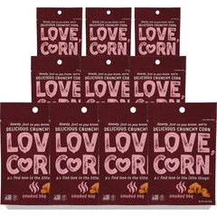 Smoked Bbq Crunchy Roasted Corn Snack By Love 1.6 Oz 10 Pack