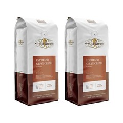 Miscela D’Oro Gran Crema Espresso Beans, Two Bags (2.2 lb each)