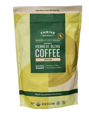 LOT 2 Thrive Market Viennese Blend Coffee Organic GROUND DARK ROAST 12 OZ EACH