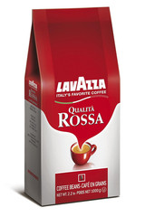 Qualità Rossa Whole Bean Coffee, Medium Roast, Arabica and Robusta Blend, 2.2 Lb