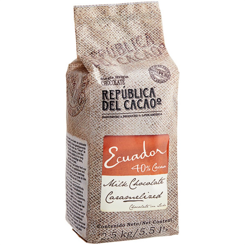 Republica del Cacao Ecuador 40% Milk Chocolate Couverture 5.5 lb