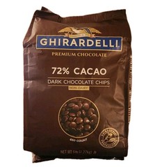 FREE Shipping-Ghirardelli 72% Non-Dairy Dark Chocolate .65M Baking Chips 5 lb.