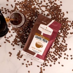 Salted Caramel Mocha Flavored Coffee 12 oz Medium Roast Kosher Whole Bean