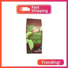 Trader Joe’s Shade Grown Ground Espresso Blend 100% Arabica Beans Dark Roast Fin