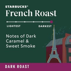 Starbucks Whole Bean Coffee, Dark Roast 28 Ounce (Pack of 1), French