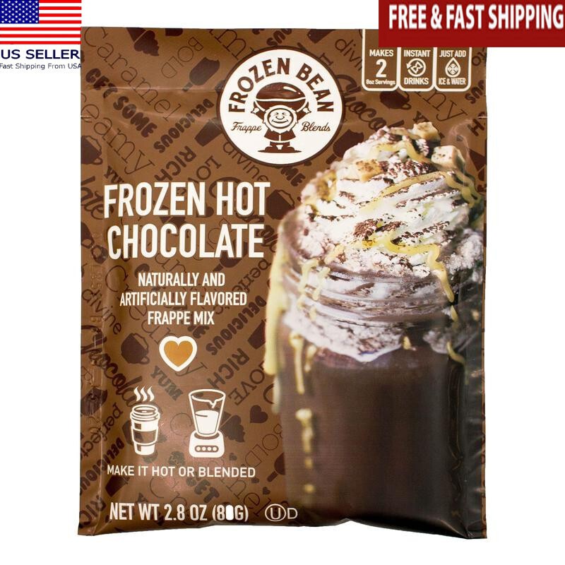 Chocolate Frappe Mix 12 Pack Dessert Drink Powder Ice Blended Gluten Free New