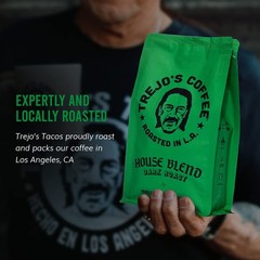 Trejo’s Coffee House Blend Dark Roast Whole Bean Coffee 12 Ounce Bag 100% Ara…