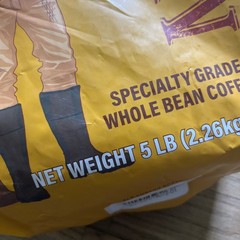 Huge 5 Lbs Whole Bean Coffee Organic MAYORGA Specialty Grade Dark Roast