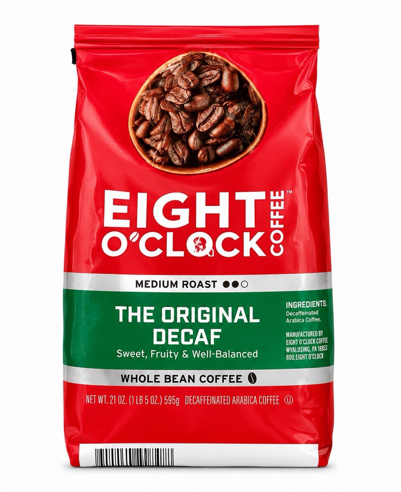 Eight O’Clock Coffee The Original Decaf Medium Roast Whole Bean Coffee 595g