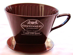 Vintage First Colony Coffee Cup Sifter Centennial Celebration
