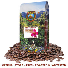 Java Planet Decaf Peru Organic Water Process Medium Dark Low Acid Mold Free Bean