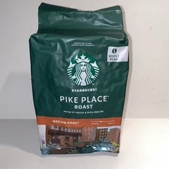 New Starbucks Pikes Place Medium Whole Bean Coffee 28 Oz 1.75 Pounds