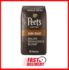 2lb Peet’s Coffee Dark Roast Whole Bean. Major Dickason’s Blend 32oz