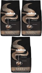 3 PACK – Lavazza Caffe Espresso Italiano Whole Bean, Medium Roast 2.2 lbs bag