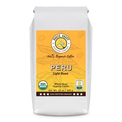 , Light Roast, Organic Coffee, Whole Bean, Single Origin – Peru, Certified, O…