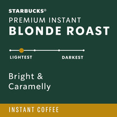 Premium Instant Coffee, Blonde Roast Coffee, Arabica Beans, 3.17 Oz