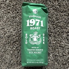 Starbucks 1971 Roast Dark Coffee Beans Toasted Sugar Walnut Flavor 16 oz
