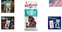 Mayan Blend Organic Whole Bean Coffee, 2 lb – Medium Roast & Silky-Smooth Flavor